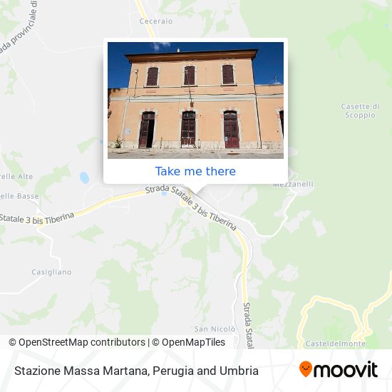 Stazione Massa Martana map