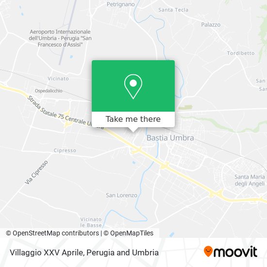 Villaggio XXV Aprile map