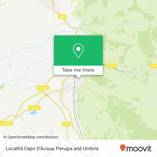 Località Capo D'Acqua map