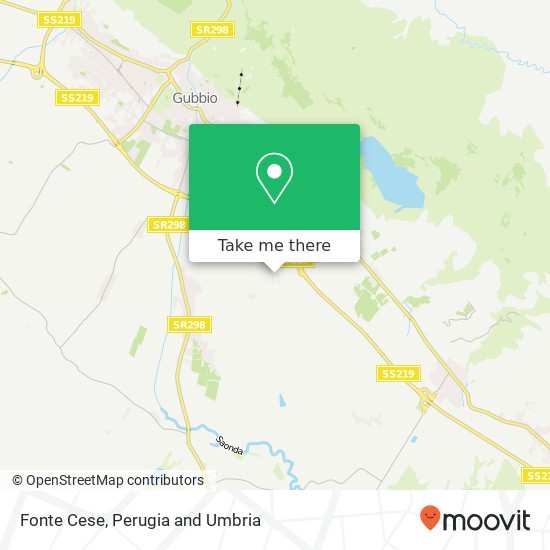 Fonte Cese map