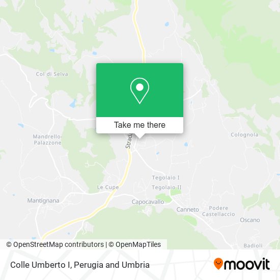 Colle Umberto I map