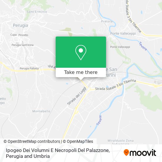 Ipogeo Dei Volumni E Necropoli Del Palazzone map