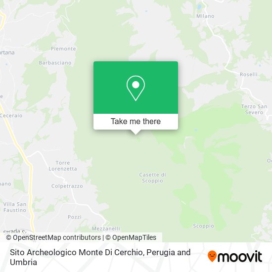 Sito Archeologico Monte Di Cerchio map