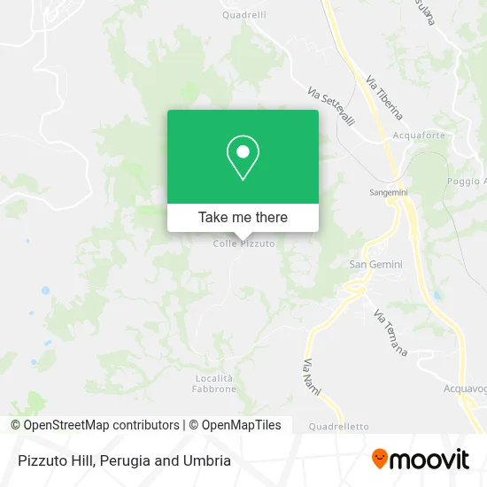 Pizzuto Hill map