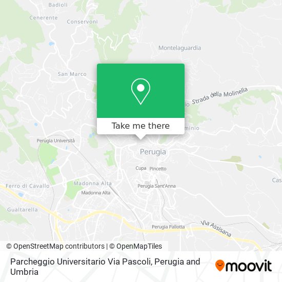 Parcheggio Universitario Via Pascoli map