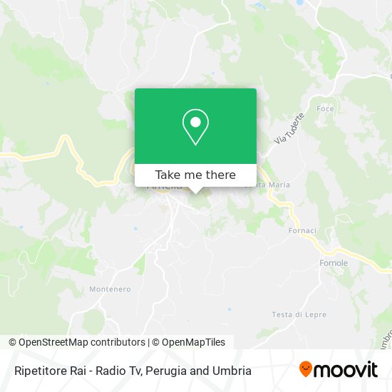 Ripetitore Rai - Radio Tv map