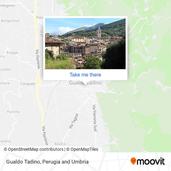 Gualdo Tadino map