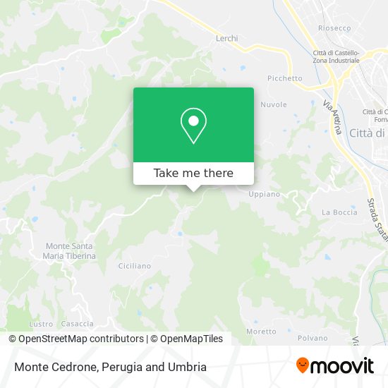 Monte Cedrone map