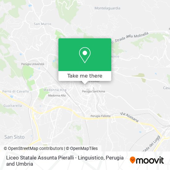 Liceo Statale Assunta Pieralli - Linguistico map