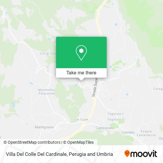 Villa Del Colle Del Cardinale map