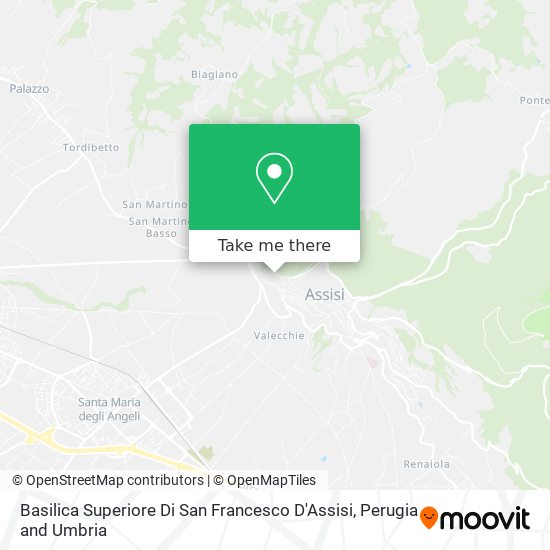 Basilica Superiore Di San Francesco D'Assisi map