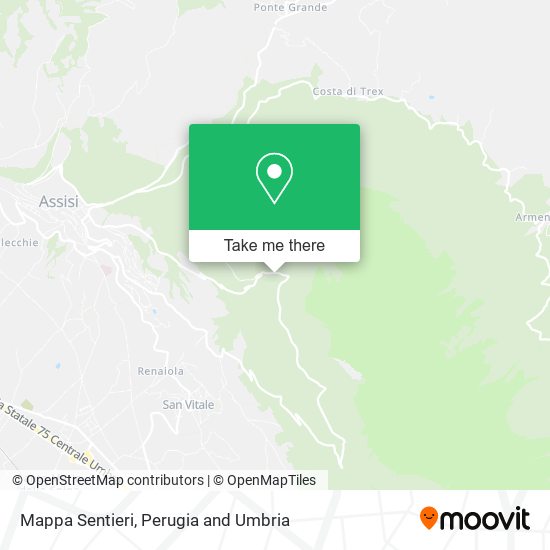 Mappa Sentieri map