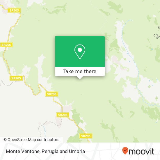 Monte Ventone map