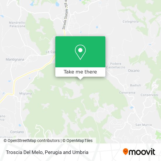 Troscia Del Melo map