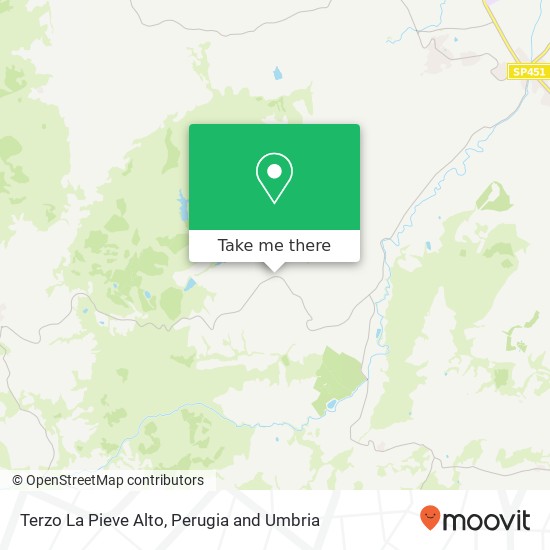 Terzo La Pieve Alto map