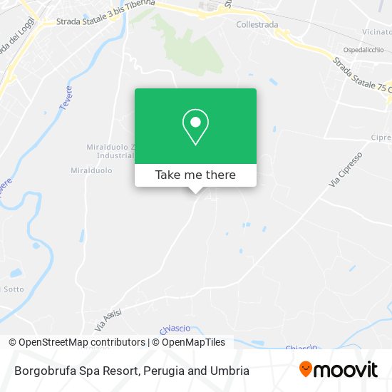 Borgobrufa Spa Resort map