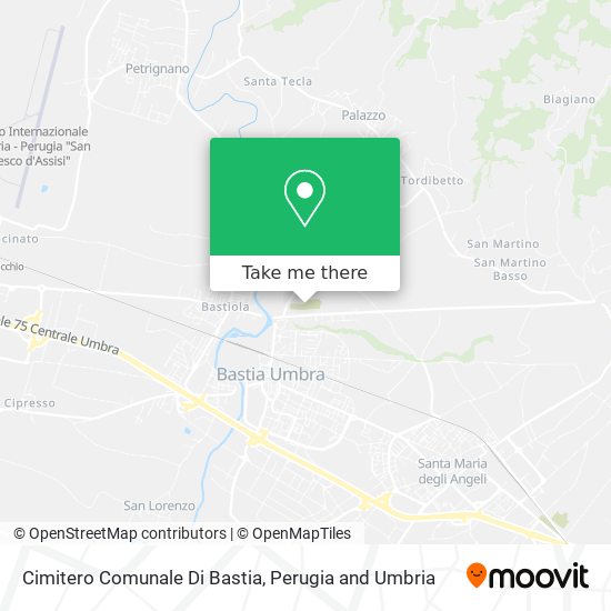 Cimitero Comunale Di Bastia map