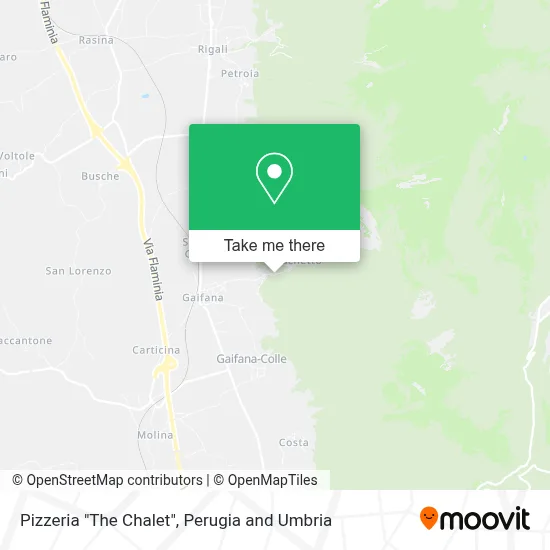 Pizzeria "The Chalet" map
