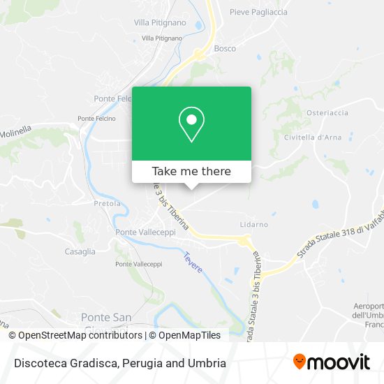 Discoteca Gradisca map