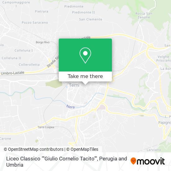 Liceo Classico ""Giulio Cornelio Tacito"" map