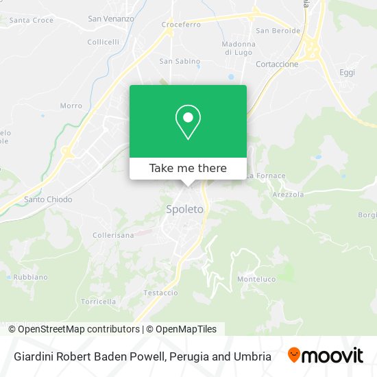 Giardini Robert Baden Powell map