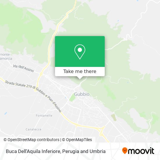Buca Dell'Aquila Inferiore map