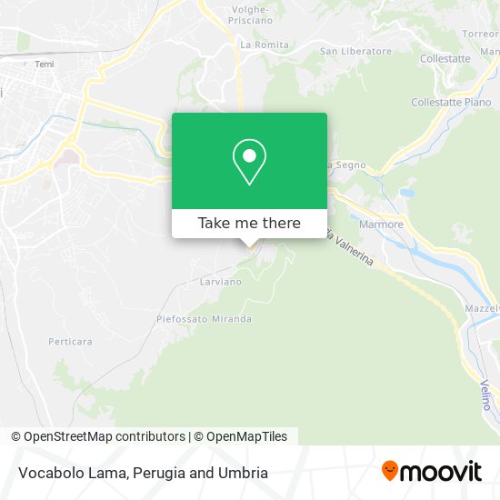Vocabolo Lama map