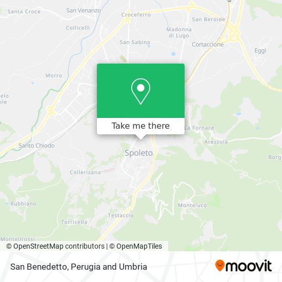 San Benedetto map