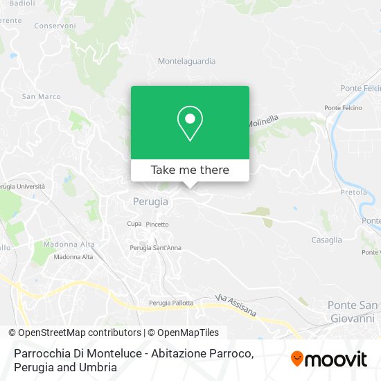 Parrocchia Di Monteluce - Abitazione Parroco map
