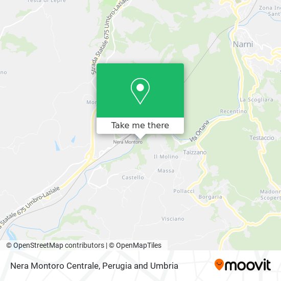 Nera Montoro Centrale map