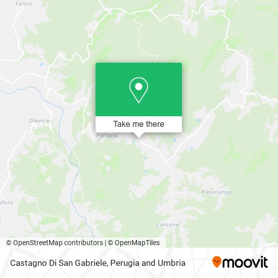 Castagno Di San Gabriele map