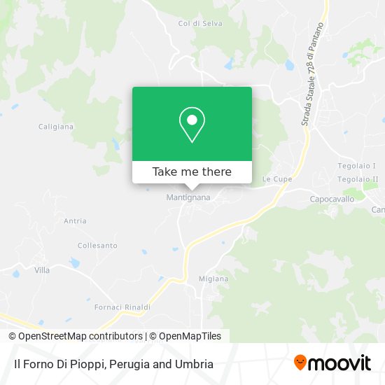 Il Forno Di Pioppi map