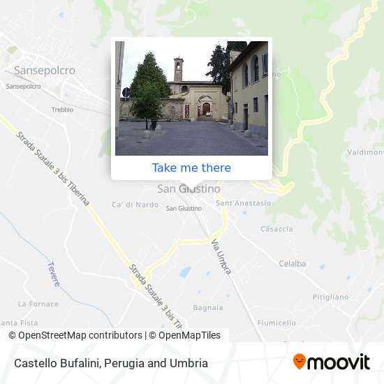 Castello Bufalini map