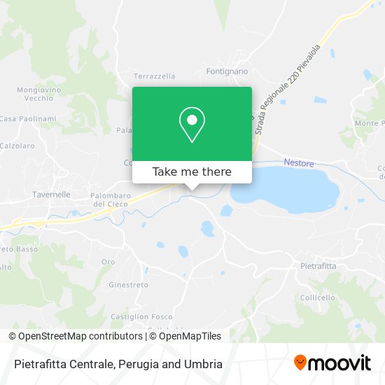Pietrafitta Centrale map