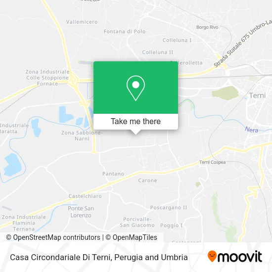 Casa Circondariale Di Terni map