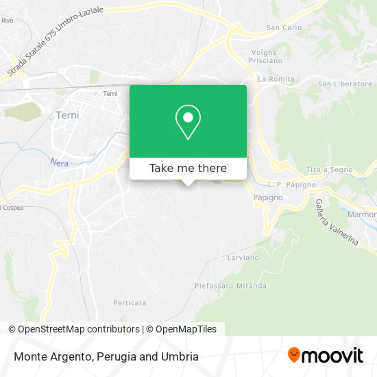 Monte Argento map