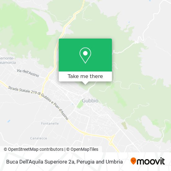 Buca Dell'Aquila Superiore 2a map