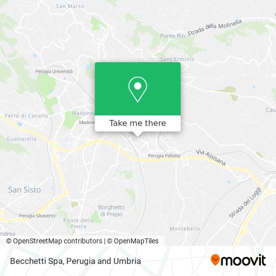 Becchetti Spa map