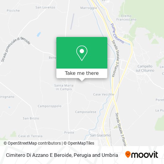 Cimitero Di Azzano E Beroide map