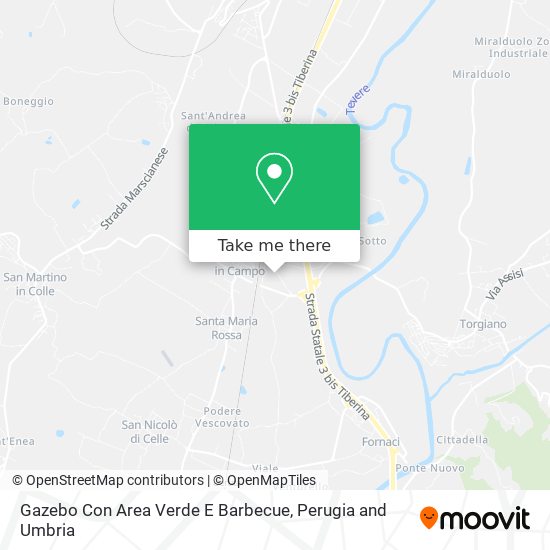 Gazebo Con Area Verde E Barbecue map