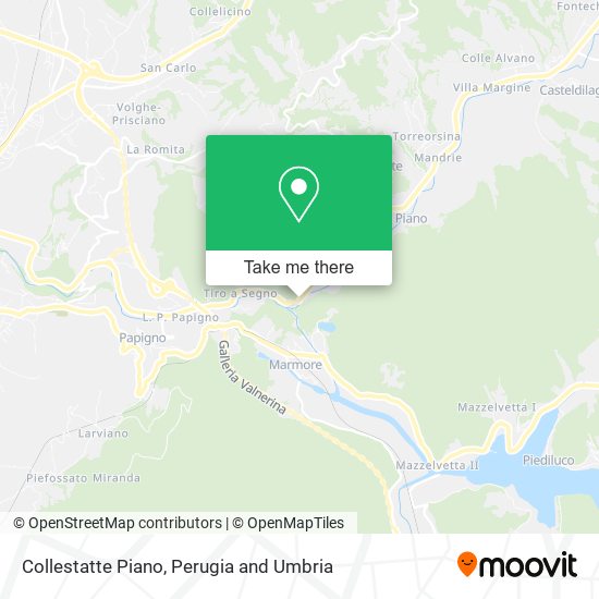 Collestatte Piano map