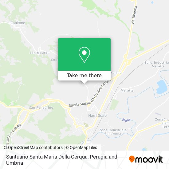 Santuario Santa Maria Della Cerqua map