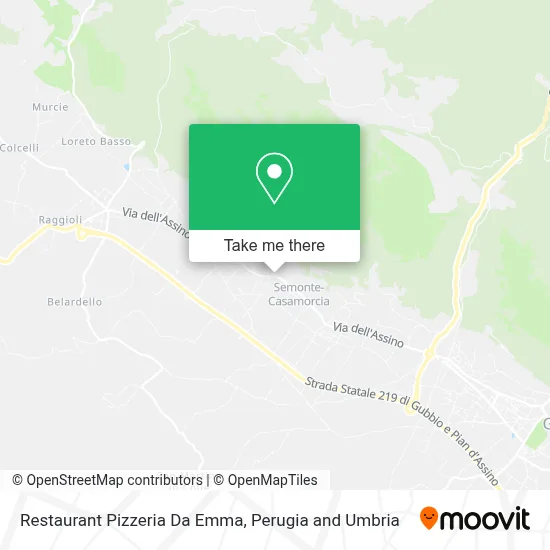 Restaurant Pizzeria Da Emma map