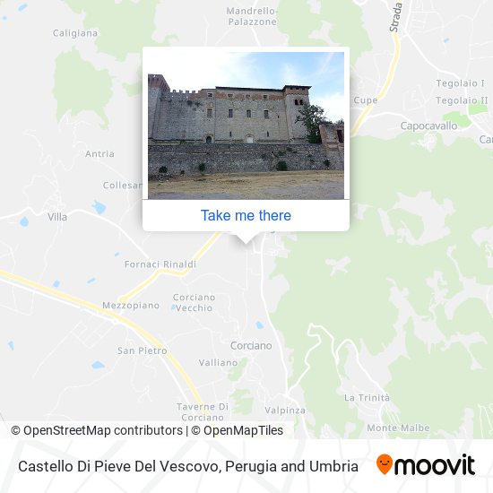Castello Di Pieve Del Vescovo map