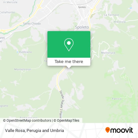 Valle Rosa map