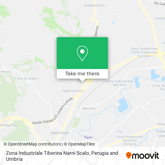 Zona Industriale Tiberina Narni Scalo map