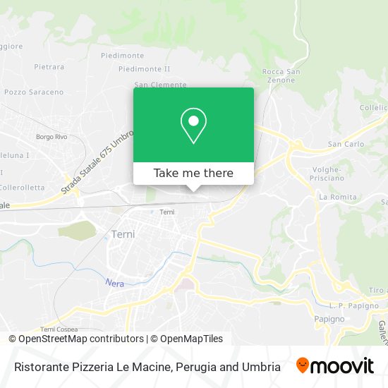 Ristorante Pizzeria Le Macine map
