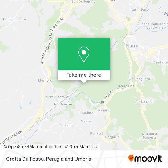 Grotta Du Fossu map