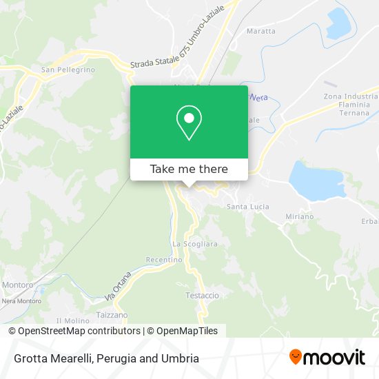 Grotta Mearelli map