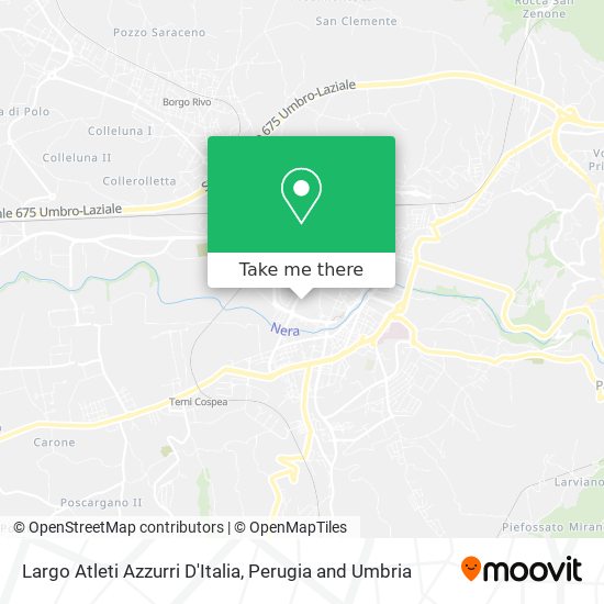 Largo Atleti Azzurri D'Italia map